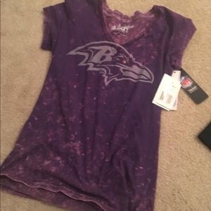 Baltimore Ravens women’s V-neck T-shirts